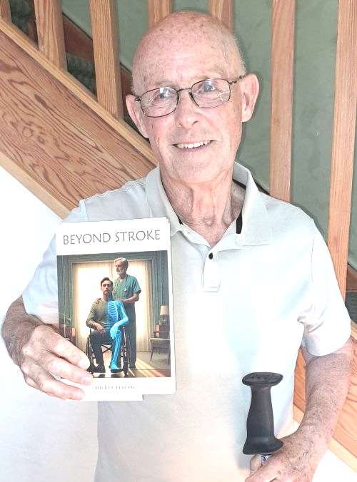 Local author David Leblanc with Beyond Stroke