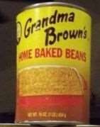 Grandma Brown's baked beans can